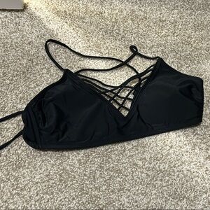 Black Strappy Bikini Top